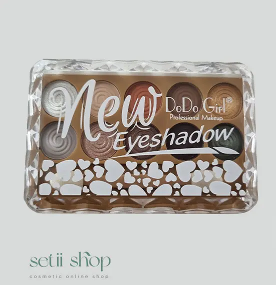 پالت سایه چشم 10 رنگ دودوگرل براش دار