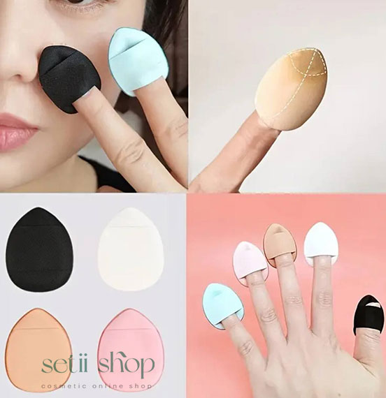 ...4-Piece-Finge..Makeup-Sponge-Set.... پد انگشتی 4 عددی